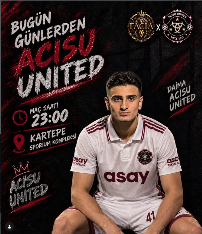 Acısu United Instagram Post